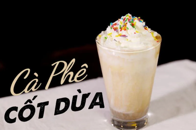 Ly cafe cốt dừa trang trí đẹp mắt hấp dẫn