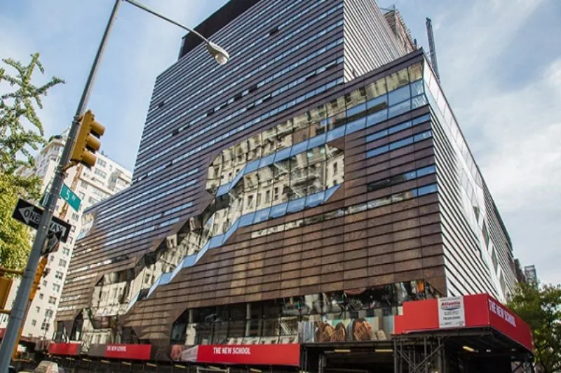 Cổng vào Parsons School of Design tại New York, trường thiết kế hàng đầu
