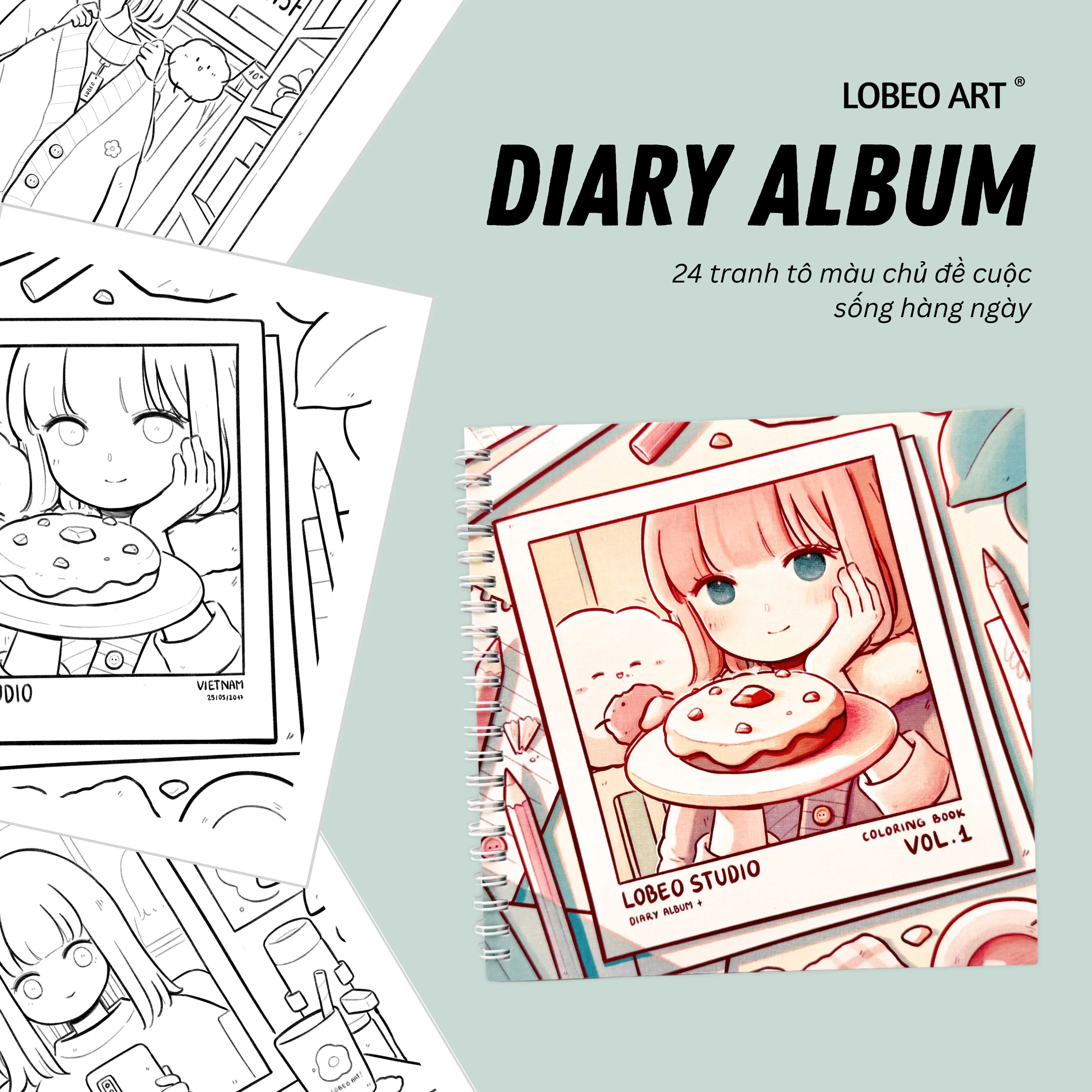Tranh tô màu Lobeo Diary Album Vol.1 - Hình 4