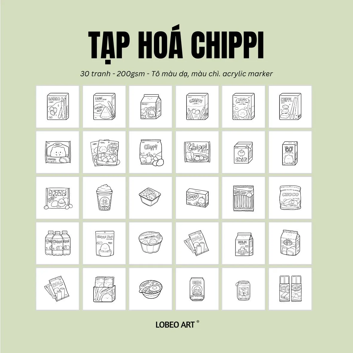 Bé tập tô màu các món ăn dễ thương trong sổ