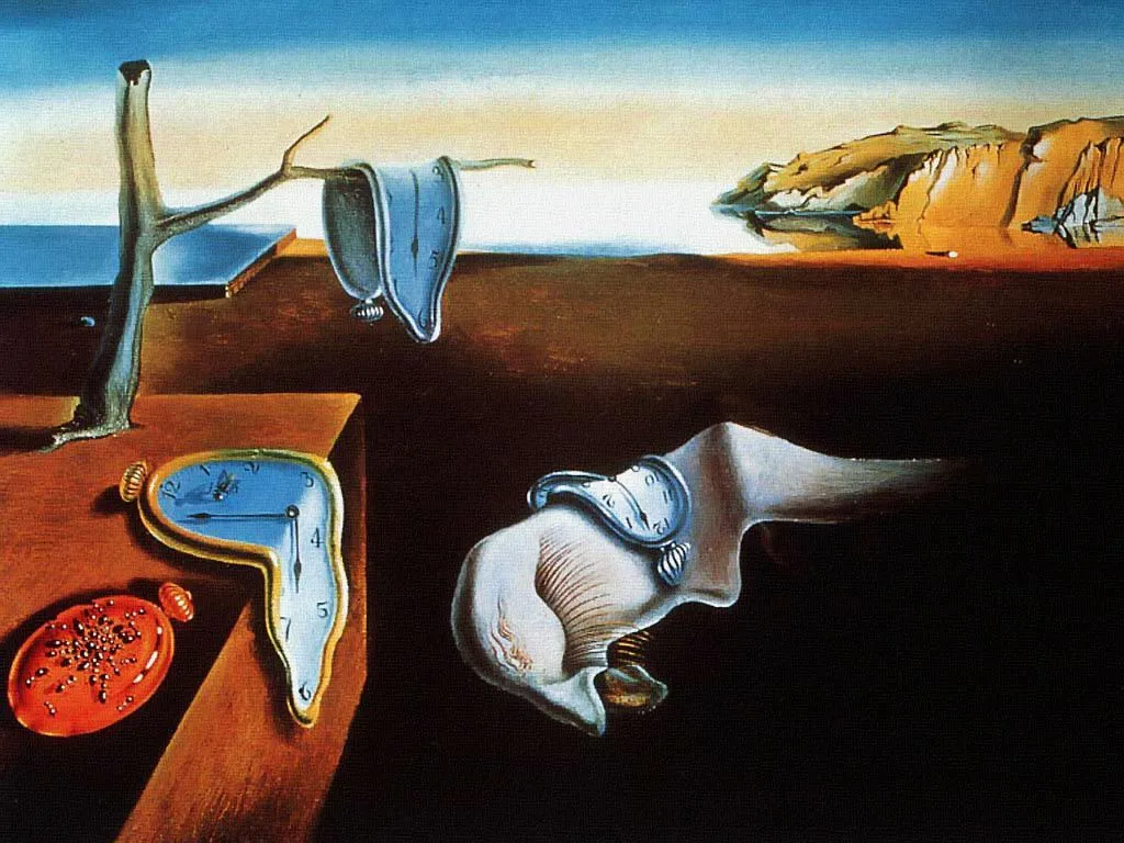 Bức vẽ nổi tiếng &quot;Sự dai dẳng của ký ức&quot; (đồng hồ chảy) của Salvador Dalí, biểu tượng của vẽ tranh siêu thực