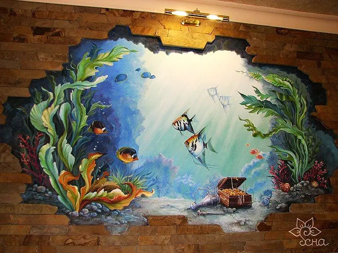 Tranh tường 3D cho bé