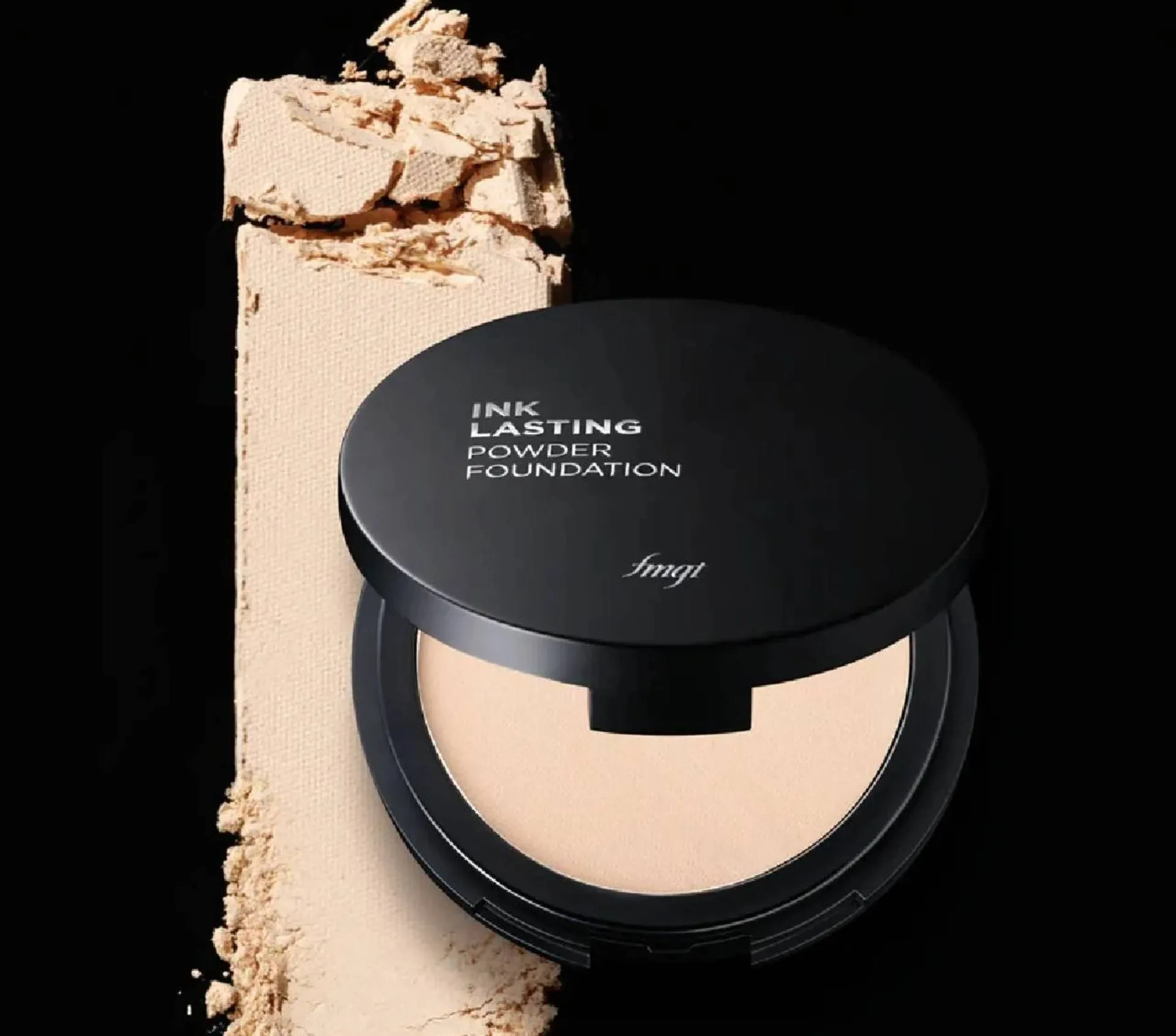 Phấn phủ THE FACE SHOP Ink Lasting Powder Foundation mỏng nhẹ, kiểm soát dầu nhờn cho lớp nền khô ráo, mịn màng