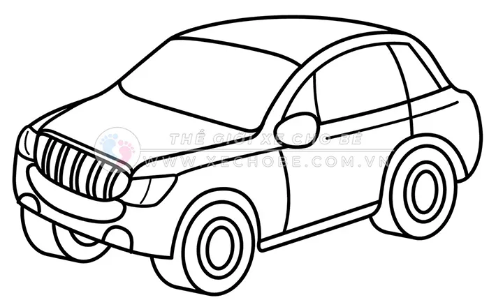 Tranh tô màu xe cứu hỏa