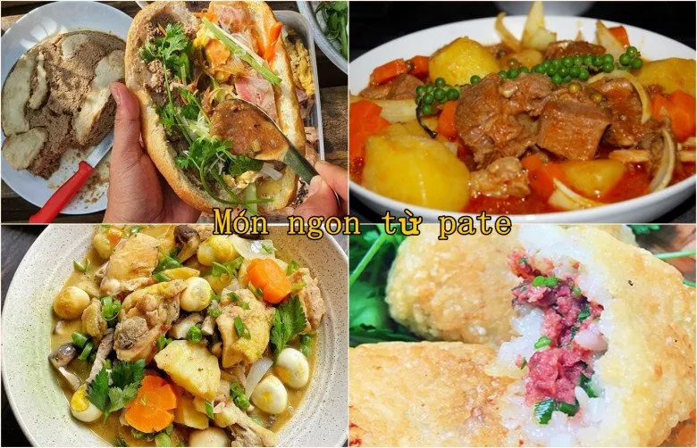 Các món ngon có thể ăn kèm với pate gan, ngoài bánh mì truyền thống