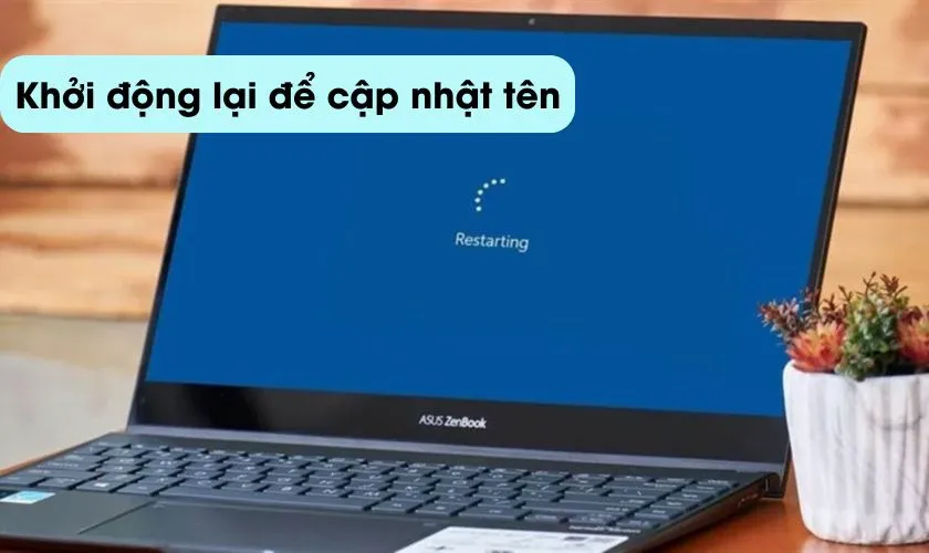 Biểu tượng cảnh báo minh họa các lưu ý khi đổi tên máy tính