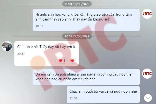 Cảm nhận của người học về Khóa học Kỹ năng Giao tiếp hiệu quả