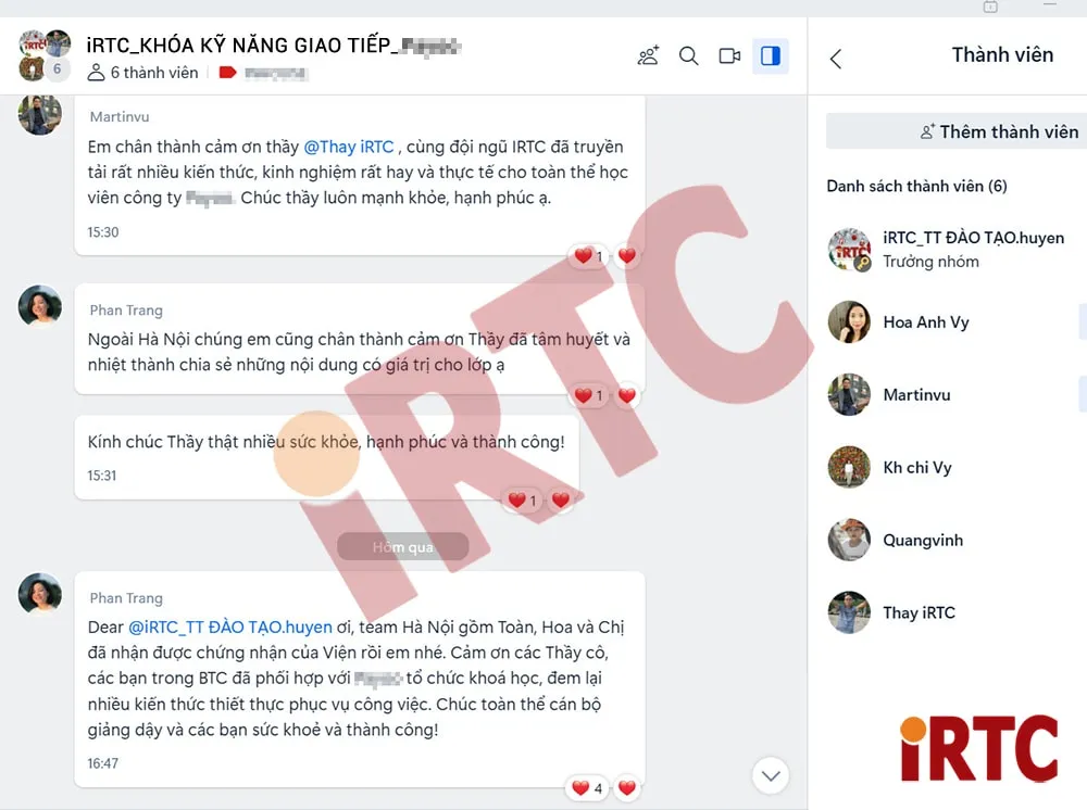 Học viên chia sẻ kinh nghiệm sau khi tham gia Khóa học Kỹ năng Giao tiếp