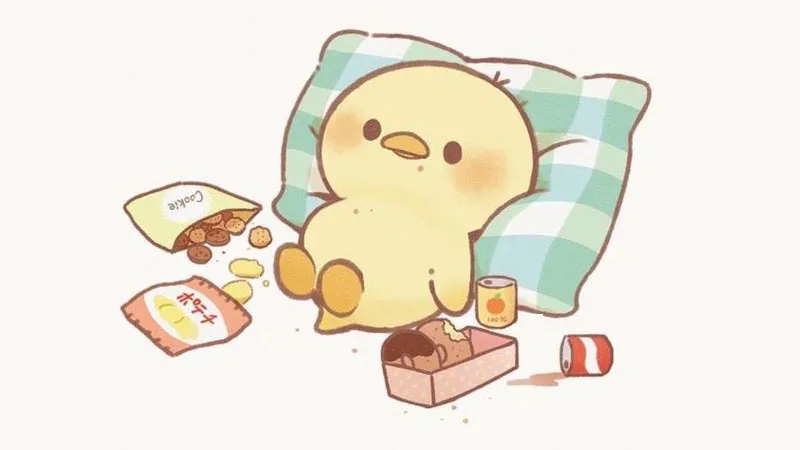 Hình vẽ sticker cute hình hoa