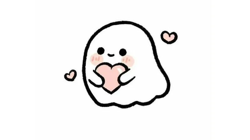 Hình vẽ bánh kem và nến cute
