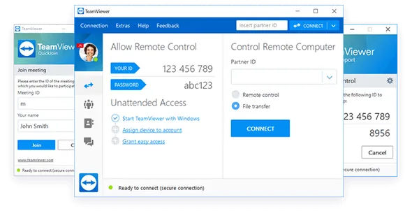 Giao diện TeamViewer
