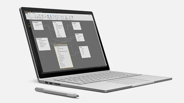 Power BI chạy trên Surface Book