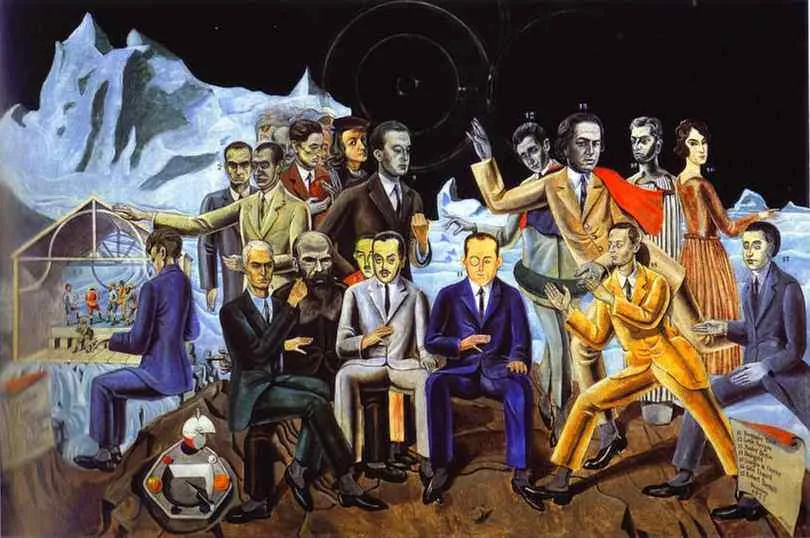 Bức vẽ chân dung các nghệ sĩ siêu thực &quot;Au Rendez-vous des amis&quot; của Max Ernst