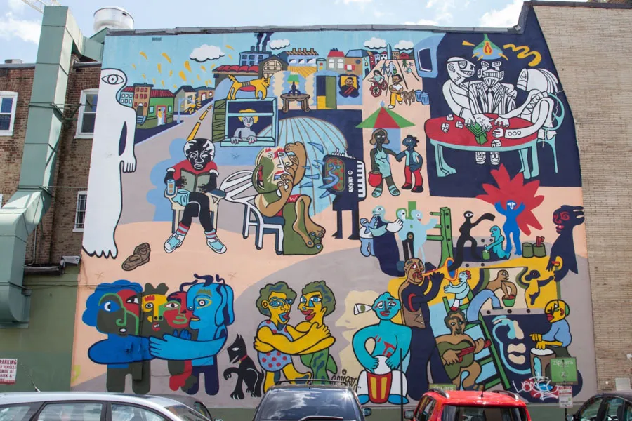 Bức tranh tường Un Pueblo Sin Murales đầy màu sắc tại Adams Morgan