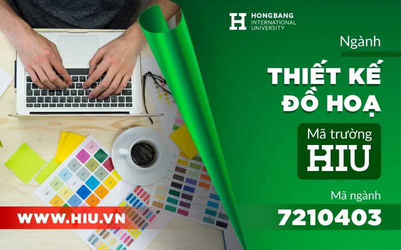 Hình ảnh minh họa về ngành thiết kế đồ họa với các sản phẩm sáng tạo