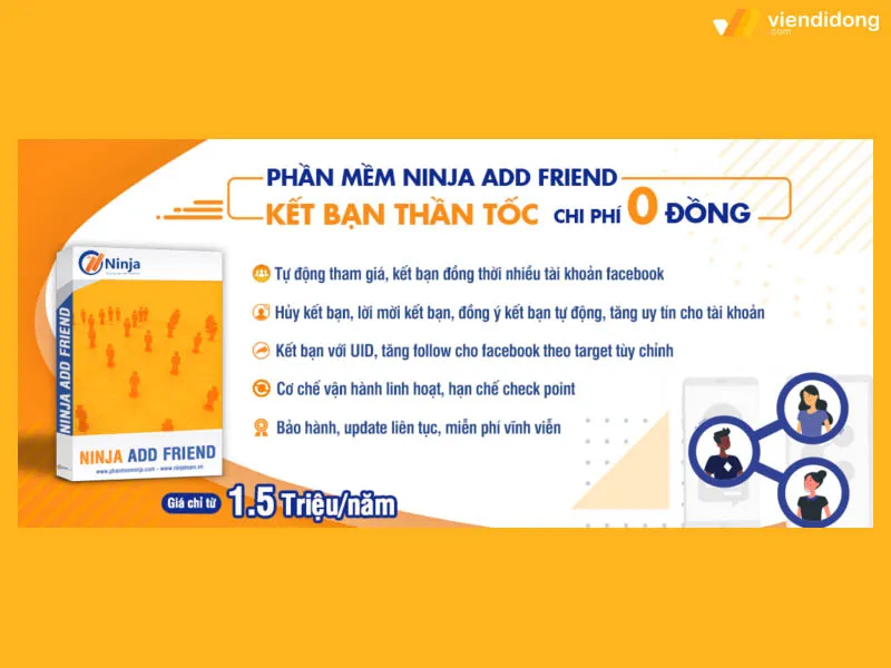 Kết bạn thần tốc và khách hàng tiềm năng với Ninja Add Friend