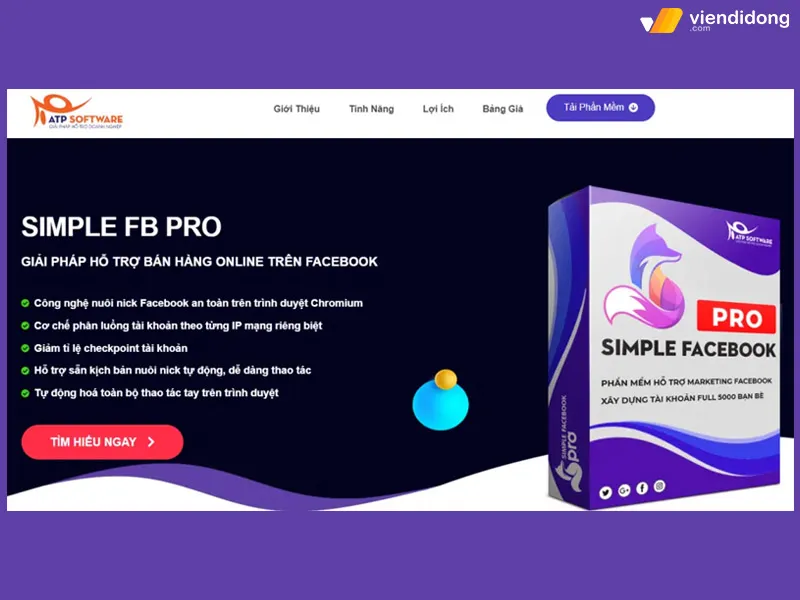Simple Facebook cung cấp nhiều tính năng tiếp cận bạn bè