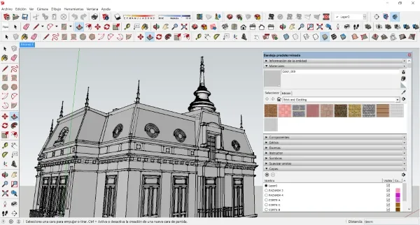 Hình ảnh phần mềm vẽ 3D SketchUp cho kiến trúc sư