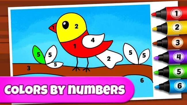 Giao diện ứng dụng Coloring Book Games