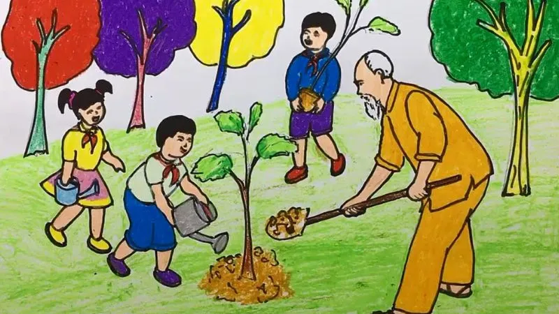 Hình ảnh sinh động về ngày hội trồng cây, một bức tranh ý nghĩa khuyến khích cộng đồng cùng chung tay bảo vệ môi trường xanh.