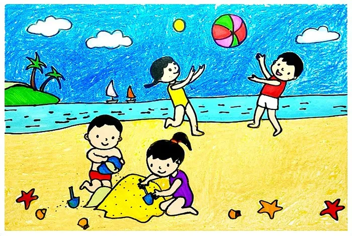 Tranh vẽ đi biển