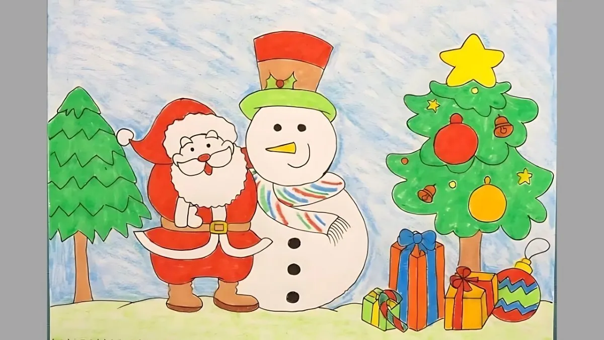 Các ý tưởng thiết kế tranh Noel đẹp, ý nghĩa