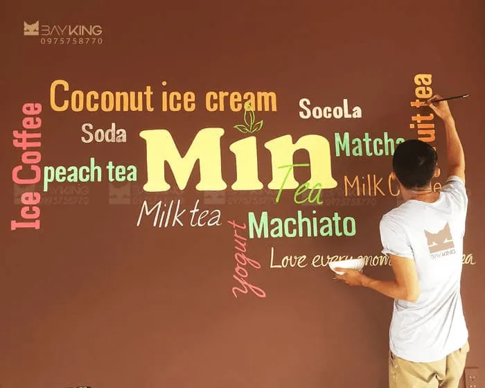 Tranh tường quán cafe đẹp
