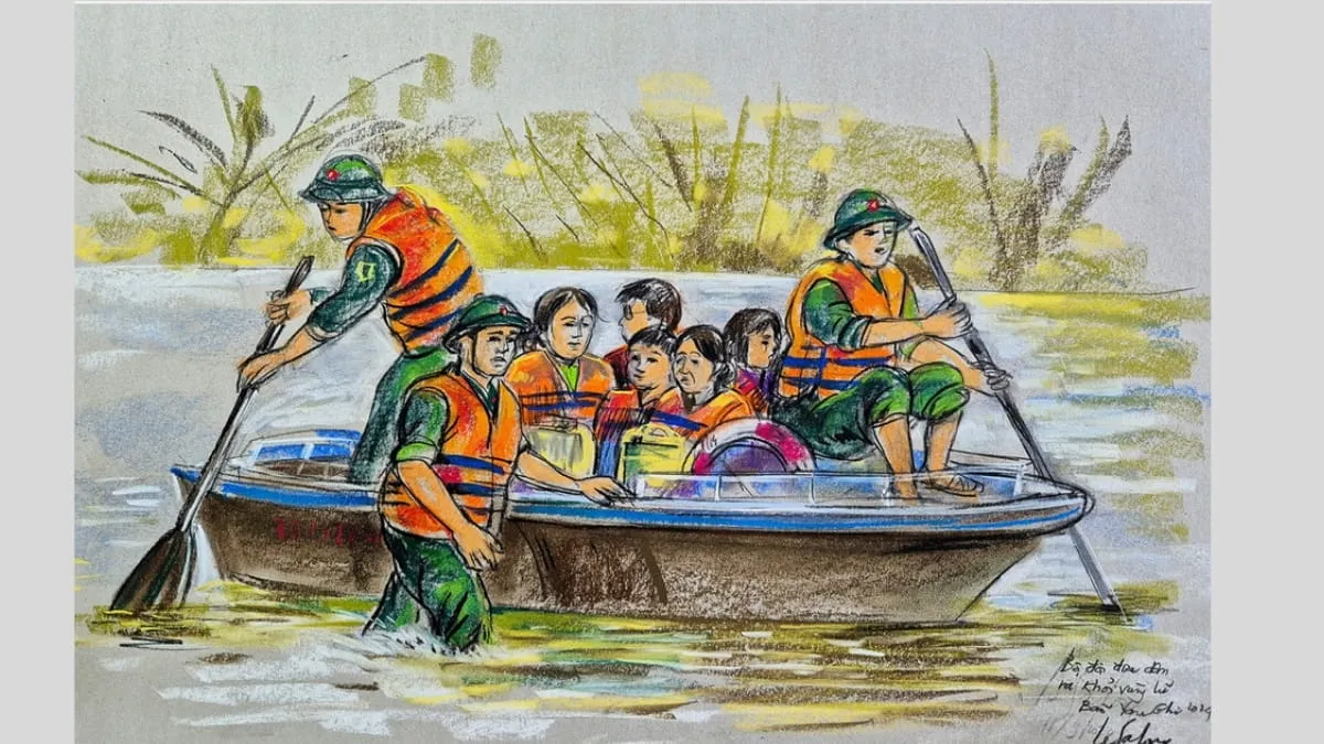 Bộ đội cứu hộ mùa lũ