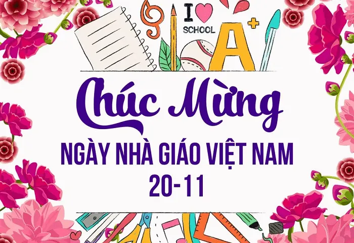 Học sinh vẽ tranh tri ân thầy cô ngày 20/11