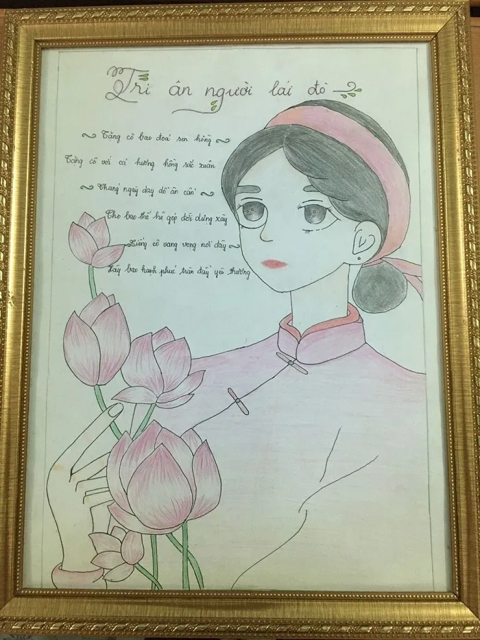 Mẫu tranh 20/11 trang trí đẹp