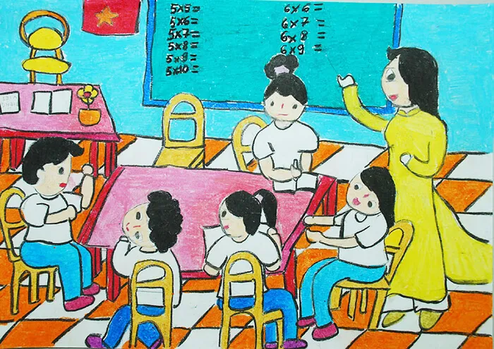 Một ý tưởng vẽ tranh 20/11 dễ thực hiện