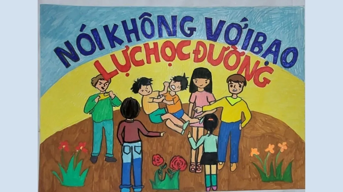 Thi vẽ tranh bạo lực học đường ý nghĩa