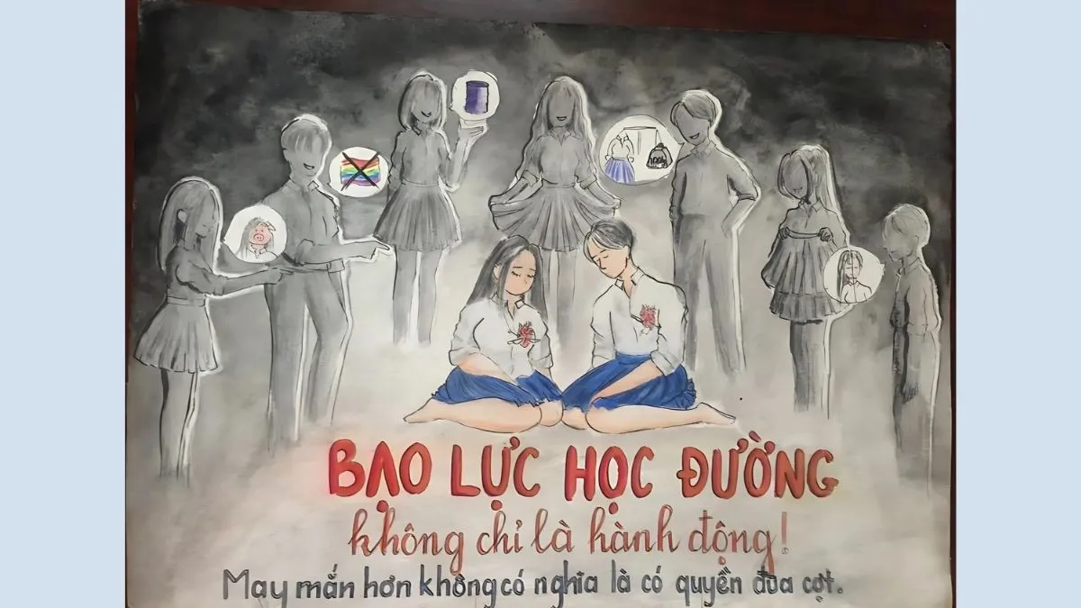 Cuộc thi vẽ tranh bạo lực học đường: chung tay nói không