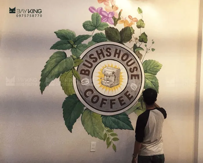 Vẽ tranh tường quán cafe tạo nên sự khác biệt