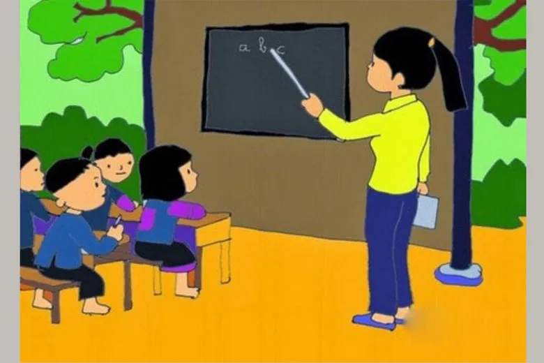 Học sinh mang hoa và quà tặng thầy cô giáo ngày 20/11 đầy ý nghĩa
