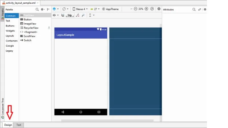 Thiết kế Layout cho chế độ màn hình ngang trong Android Studio