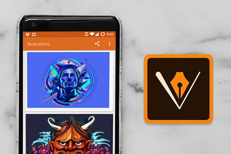 App vẽ tranh trên điện thoại Adobe Illustrator Draw