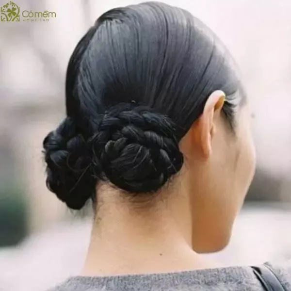 Kiểu búi tóc 2 bên cổ điển dễ thương