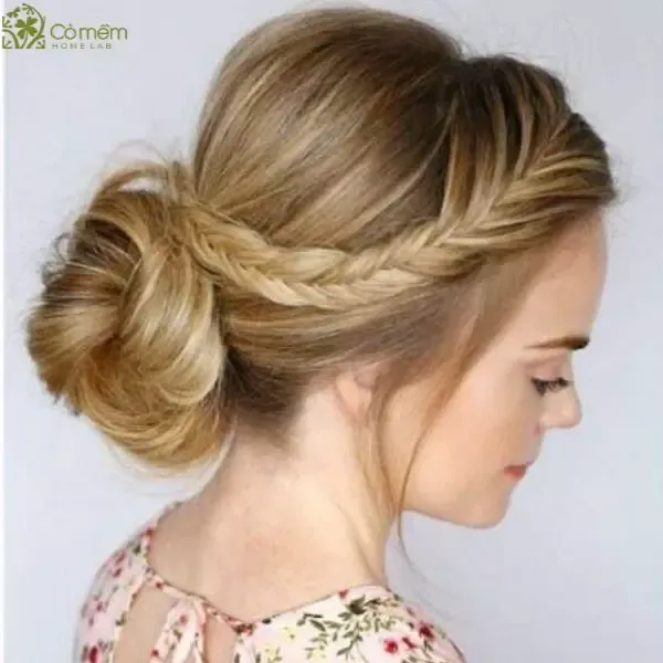 Búi tóc tết gọn thanh lịch cho dịp đặc biệt