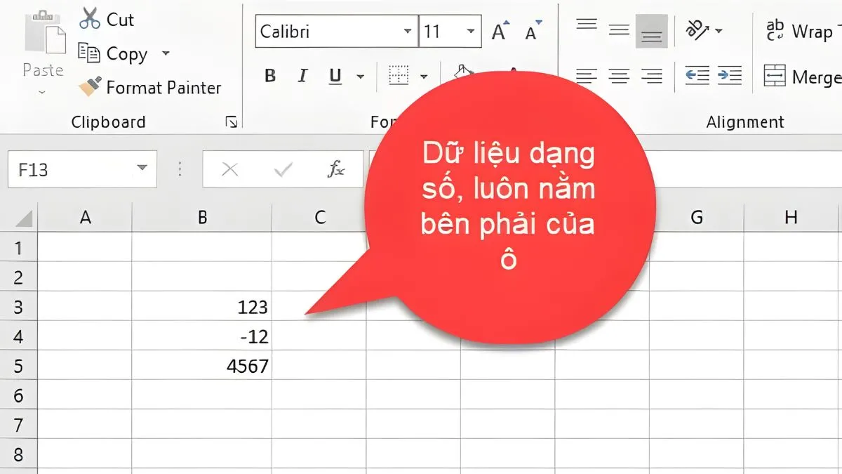Biểu đồ cột thể hiện sự phân bổ dữ liệu dạng số trong bảng Excel