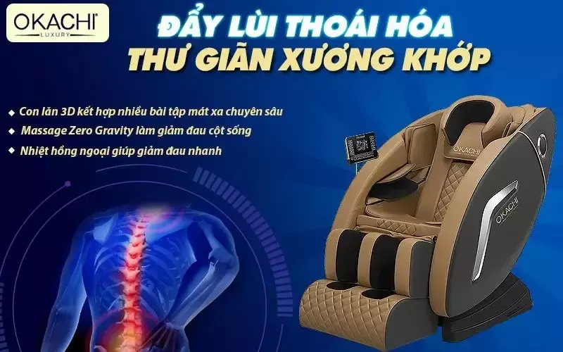 Ghế mát xa toàn thân hỗ trợ giảm đau xương khớp