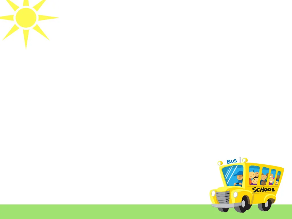 Hình nền PowerPoint bus shool xe buýt trường học