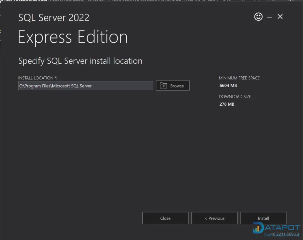 Quá trình cài đặt SQL Server đang diễn ra