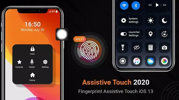 Giao diện ứng dụng AssistiveTouch trên Android