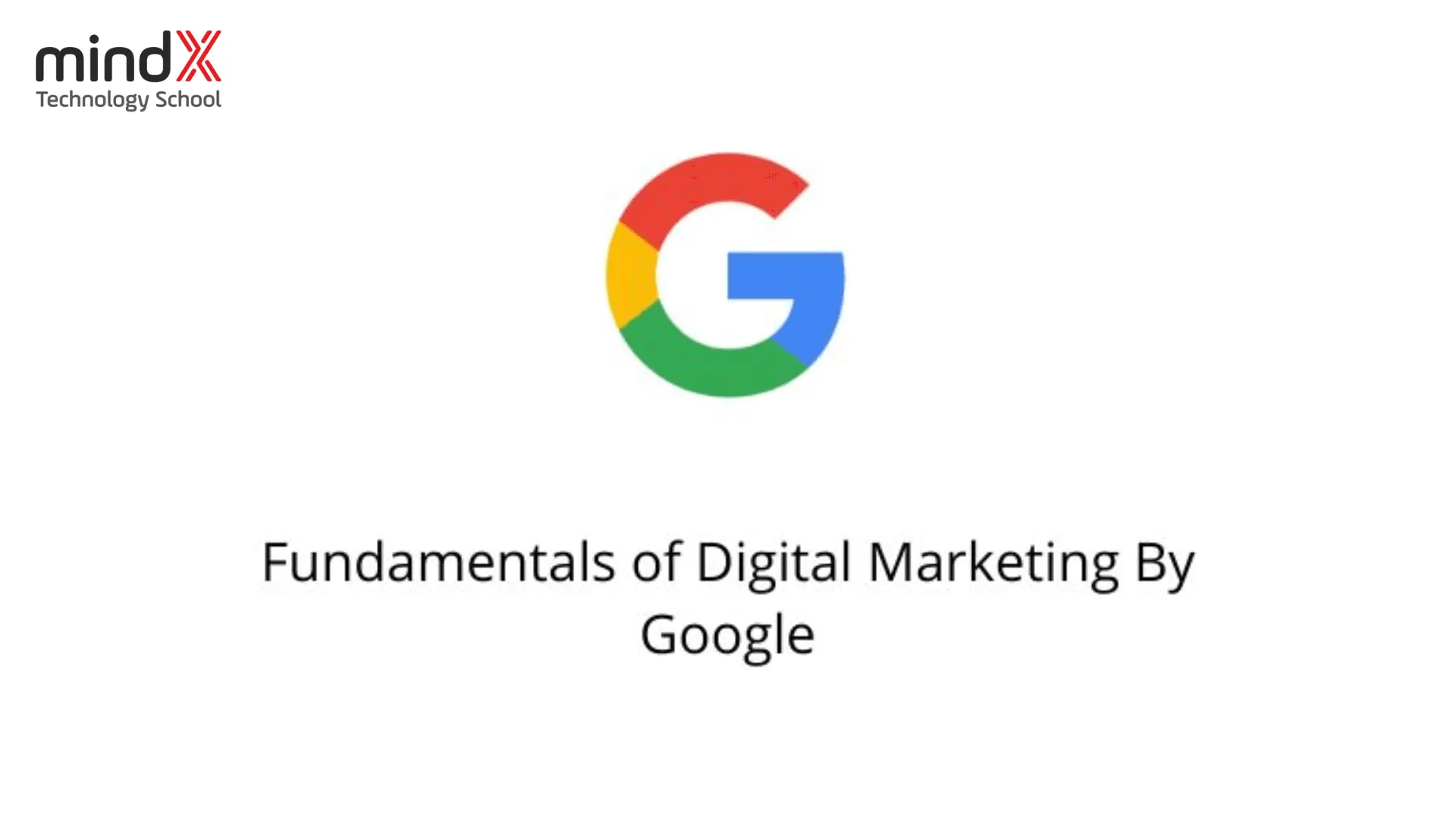 Minh họa khóa học marketing online miễn phí về Digital Marketing của Google