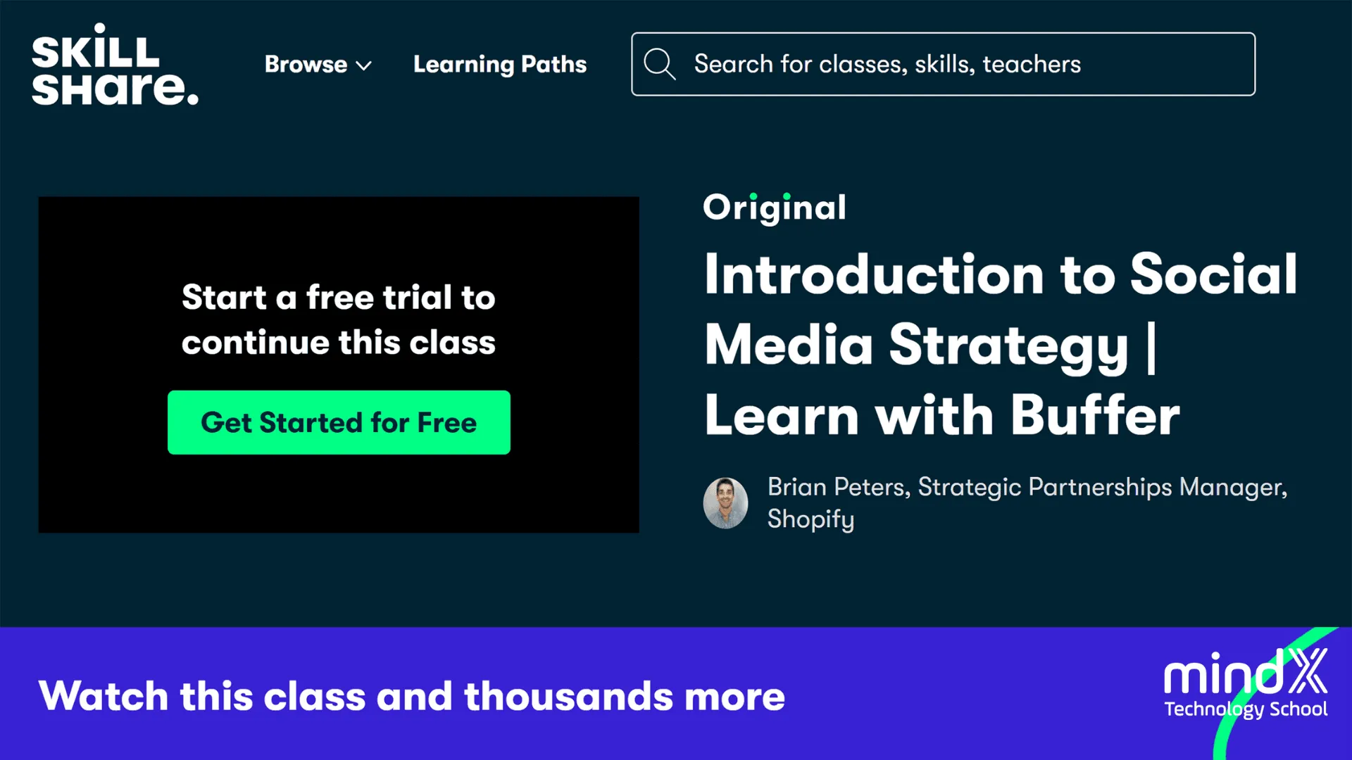 Minh họa khóa học marketing online miễn phí về Chiến lược Social Media của Buffer