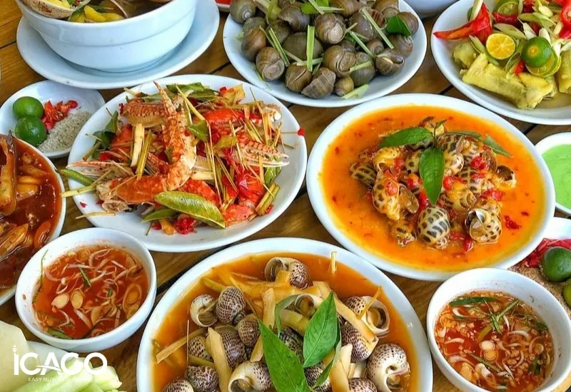 Ốc biển, món ăn phổ biến trong ẩm thực Hạ Long