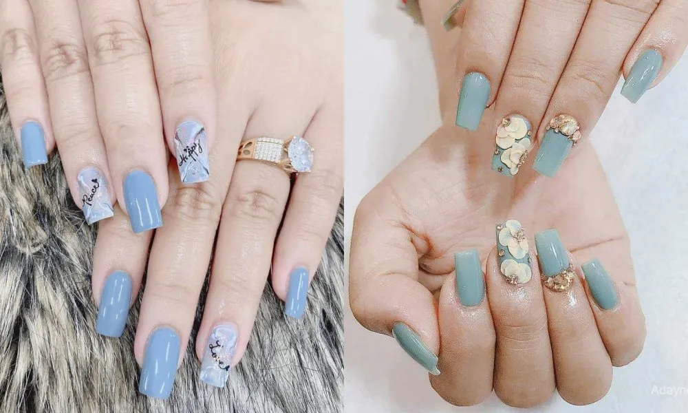 Sáng tạo mẫu nail đẹp 2024 với họa tiết hoa tinh tế