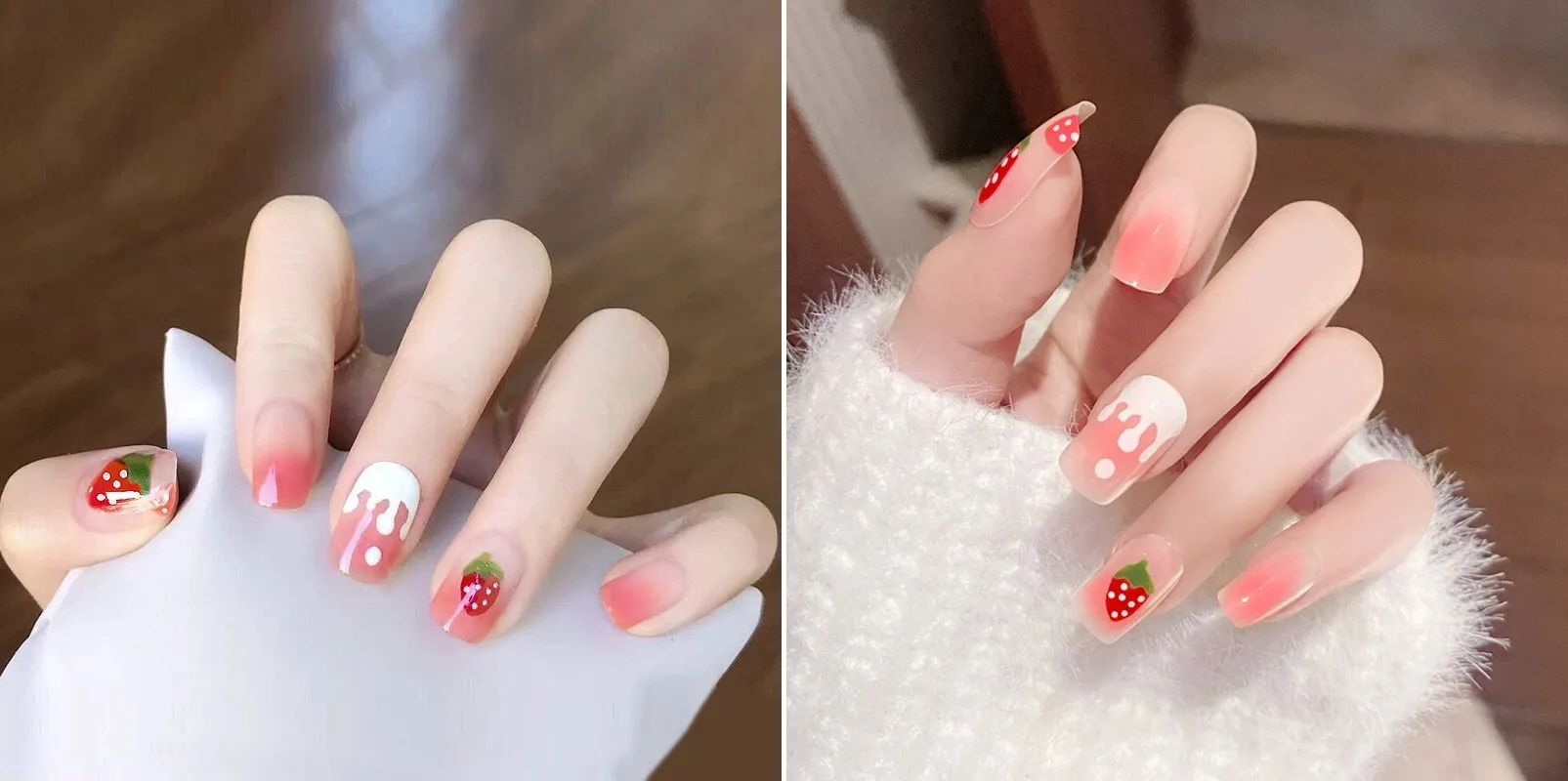 móng tay đơn giản dễ thương với họa tiết hoạt hình