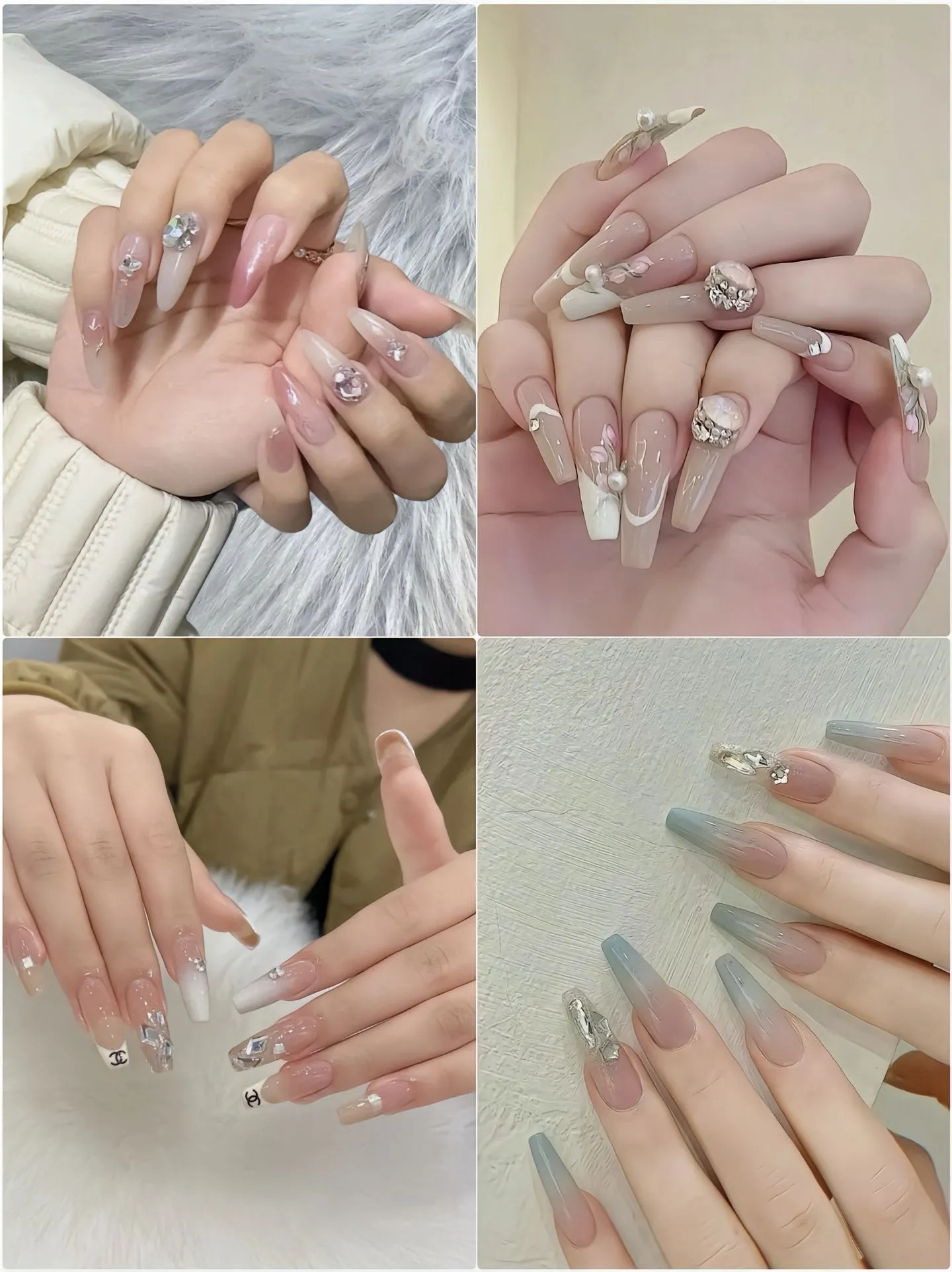 Nail thạch ombre chuyển màu pastel